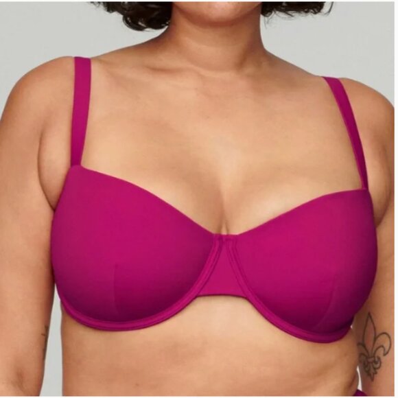 CUUP Balconette Bathing Suit top in Orchid - 34F / 36E - Picture 1 of 6